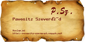 Pavesitz Szeveréd névjegykártya